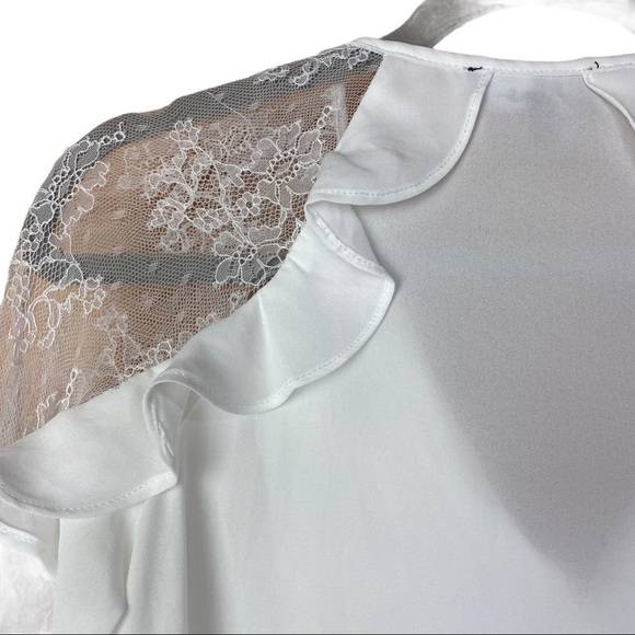 Lulus Glorious Day White Lace Long Sleeve Top - Picture 4 of 5